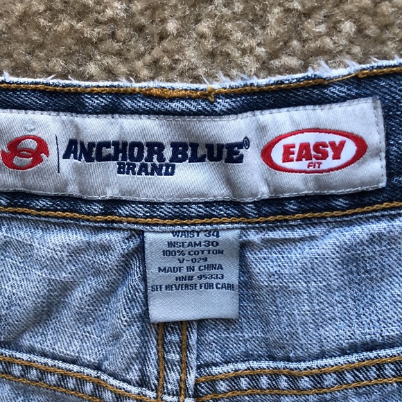 Vintage Anchor Blue EASY Fit 34x30 Jeans - Men’s - Picture 4 of 11